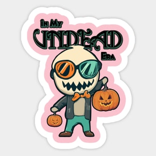 In My Undead Era Tee for Halloween Spooky Zombie Sticker